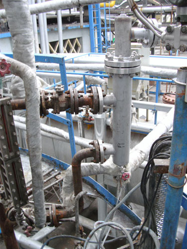 电动浮筒液位变送器应用在吉林市大宇化工
